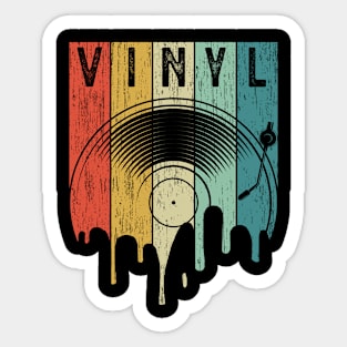 Vintage Vinyl Funny Liquid LP For Music Lovers Sticker